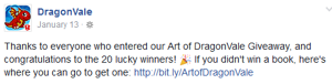 Giveaway Congratulation Winners Facebook Message