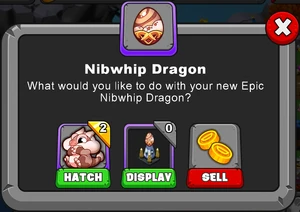 Nibwhip Dragon Hatch Menu