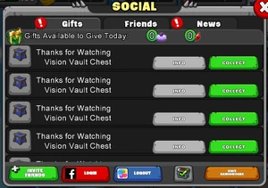 Social Menu Example (Prior Relocation)