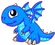 Baby Blue Fire Dragon