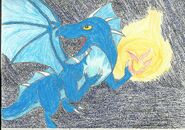 Escalade's bluefire dragon