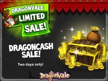 Two-Day DragonCash Sale In-Game Notification