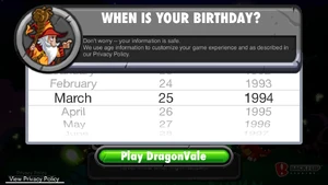 DragonVale Age Entered (New)