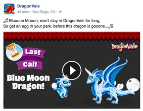 Blue Moon Dragon Facebook Message: Last Call 2016