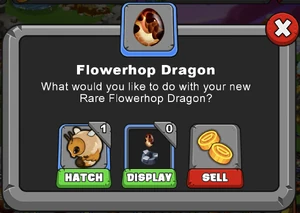 Flowerhop Dragon Hatch Menu
