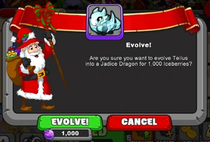 Jadice Dragon Evolve Menu