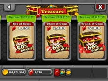 Bonus Gem Sale in Treasure section of Market (US Dollar) (Glitch)
