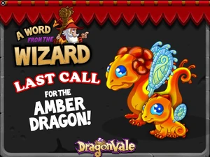Amber Dragon In-Game Notification: Last Call 2014
