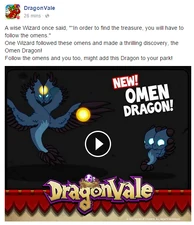 Omen Dragon Facebook Message 2015