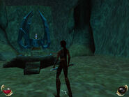 Tiuri and Tagorah's dragon shrine and soul crystal in the Alwarren.