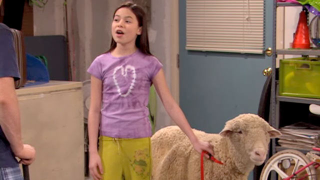 Baaahhb was pregnant and gave birth to a baby lamb on Drake's bed. 