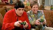 Josh and Granny playing video games