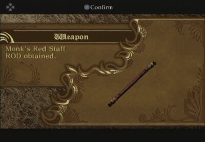 Red staff