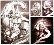 Concept art of the game's cover