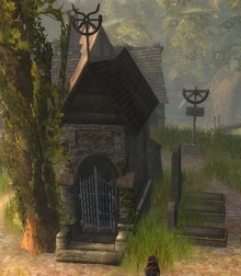 Der Eingang zur Gruft