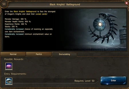 Black Knights' Battleground Entrance