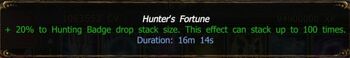 Hunter's Fortune buff.jpg
