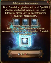 Kombinieren von Edelsteinen