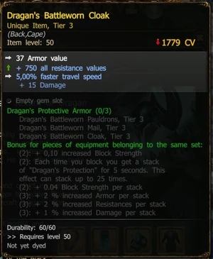 Dragan's Battleworn Cloak