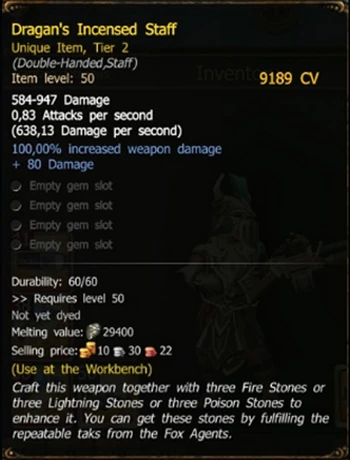 Dragan's Incensed Staff