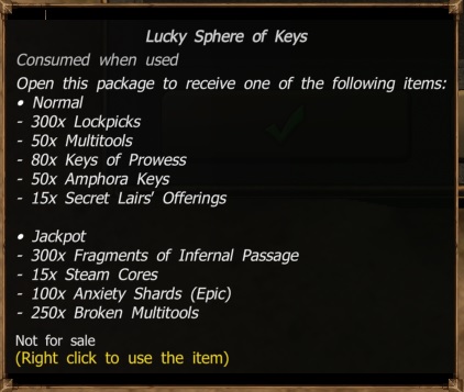 Lucky Sphere of Keys | Drakensang Online Wiki | Fandom