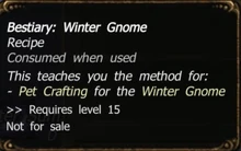 Bestiary - Winter Gnome