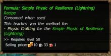 Formula - Simple Physic of Resilience (Lightning) (Improved)