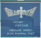 ... and the title screen for Silent Oath.