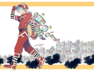 Yo yo yo.jpg (332 KB) Aoba in the official art for Christmas 2012.