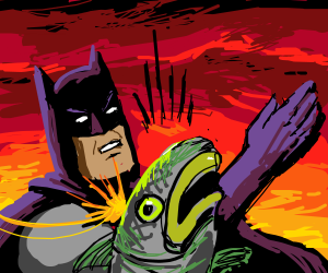 Batman Slaps a Fish!, Drawception Wiki