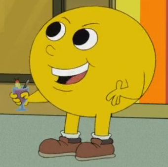pac man with legs