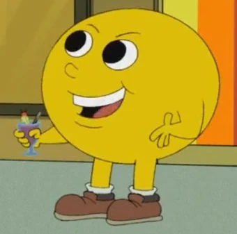 pac man with legs