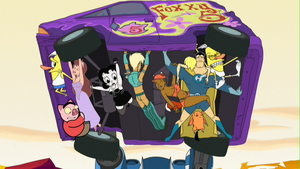 There are two Wooldoors under the van.