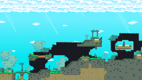 A section of the third part of Kori Jungle. (Note: Not completely accurate when compared to the in-game level.)