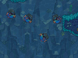 Multiple Jazz Fish swimming in a level.