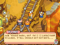 Flint informs Farmer Brown, Count Choco, and Chef Cookie on their whereabouts.