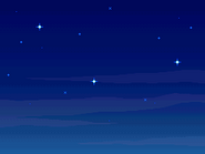 The night sky (without any drawn creations).