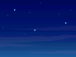 The night sky (without any drawn creations).