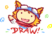 A drawing of Jowee on the start screen of Drawn to Life.