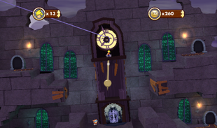 The complete clock at the end of Shadow Labyrinth.