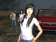 Shelly with Ira and Yayan in the background