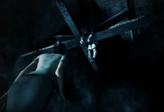 Shelly's body hanging from the ceiling, as it shows in the Limbo (KOTD).