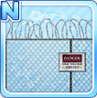 Barbed Wire Fence Black