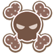 Skull Icon Brown