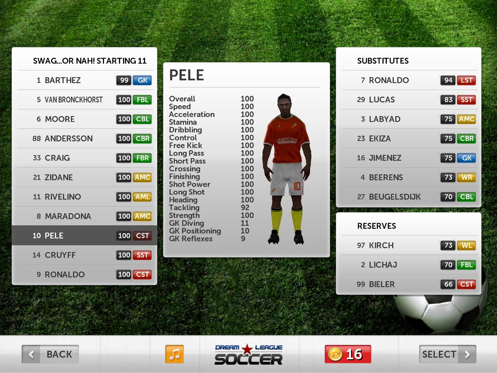 Pele | Dream League Soccer Wiki | Fandom