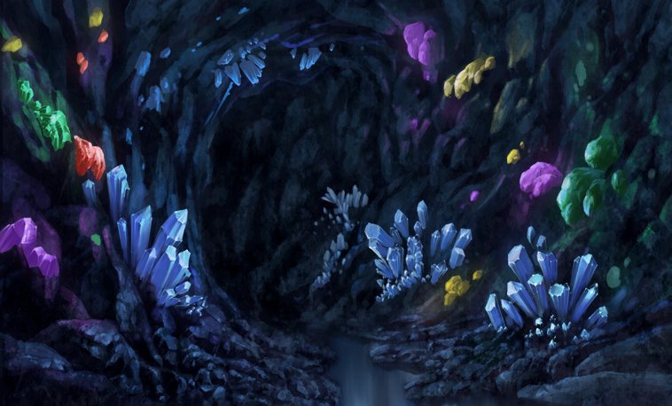 colorful crystal cave