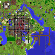 Dream SMP L'Manberg Crater May 29 2021 map image