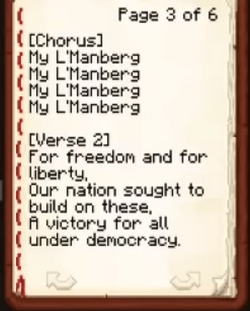 L 039 Manburg Anthem Full Lyrics L'manburg is a separate server to dreamteamsmp created by wilbur soot and his second hand man tommyinnit they then recruited wilbur soots son (fundy), tubbo and eret l'manburg then went into a war with the. l 039 manburg anthem full lyrics