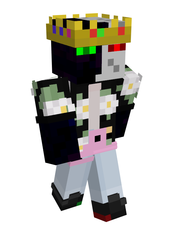 Ranboo with Technoblades crown Minecraft Skin