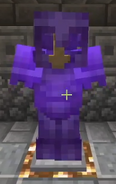 Dream's prized set of armor, known as Nightmare, in the Snowchester vault